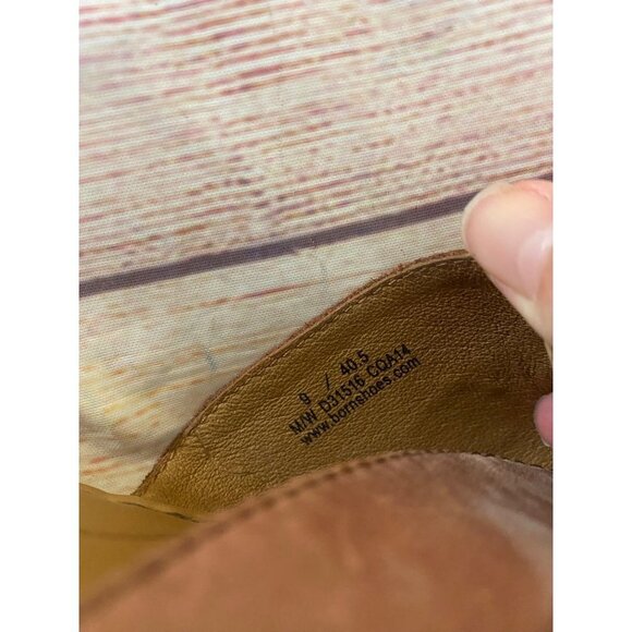 Born Women's Alaina Brown Leather WedgeSandals Platforms - 9 - Picture 7 of 12